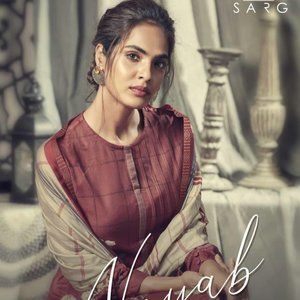 SARG NAYAB WHOLESALE COTTON SATIN SALWAR KAMEEZ